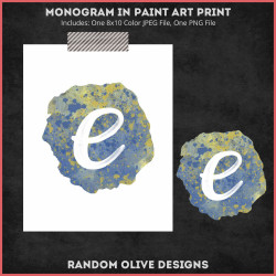 Monogram Prints - shop.randomolive.com