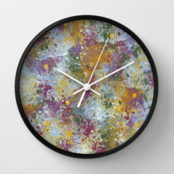 punched-up-pansies-clock