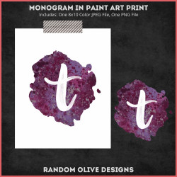 Monogram Prints - shop.randomolive.com